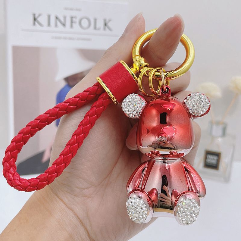 Tesoro de resina de resina al por mayor tesoro con incrustaciones de diamantes de oso de diamante