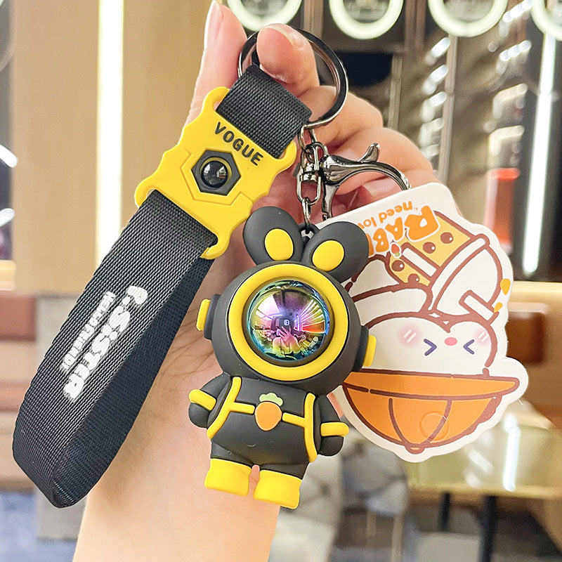 Wholesale Silicone Cartoon Astronaut Creative Keychain