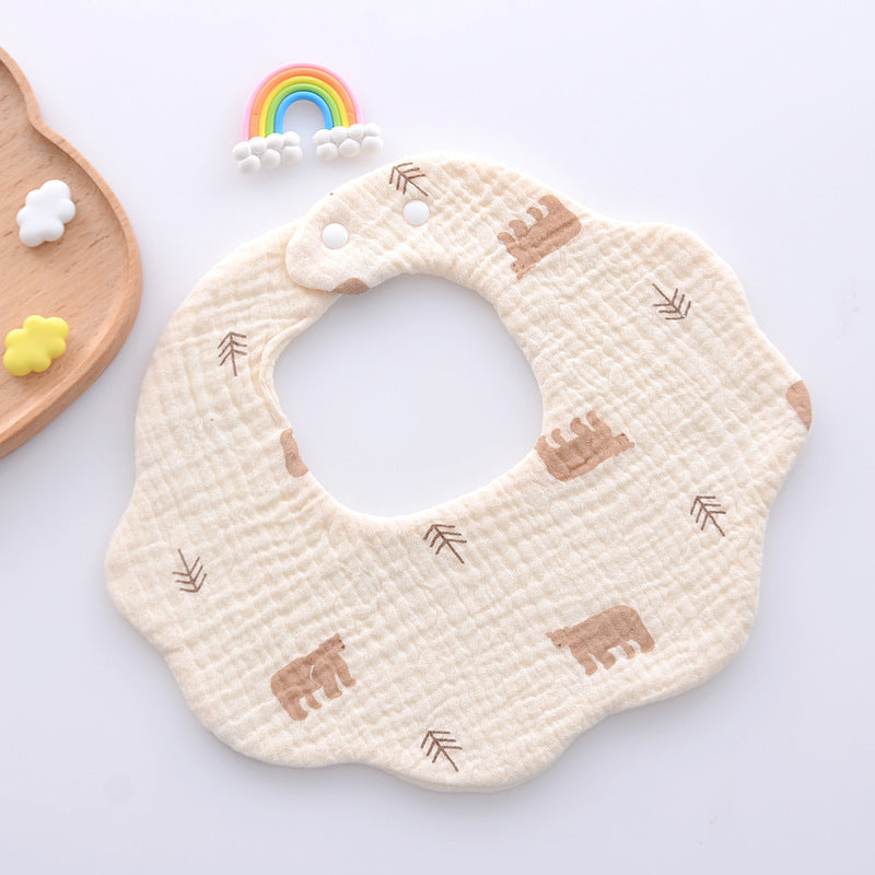 Venta al por mayor Toalla de saliva para bebés Suministros para bebés de algodón