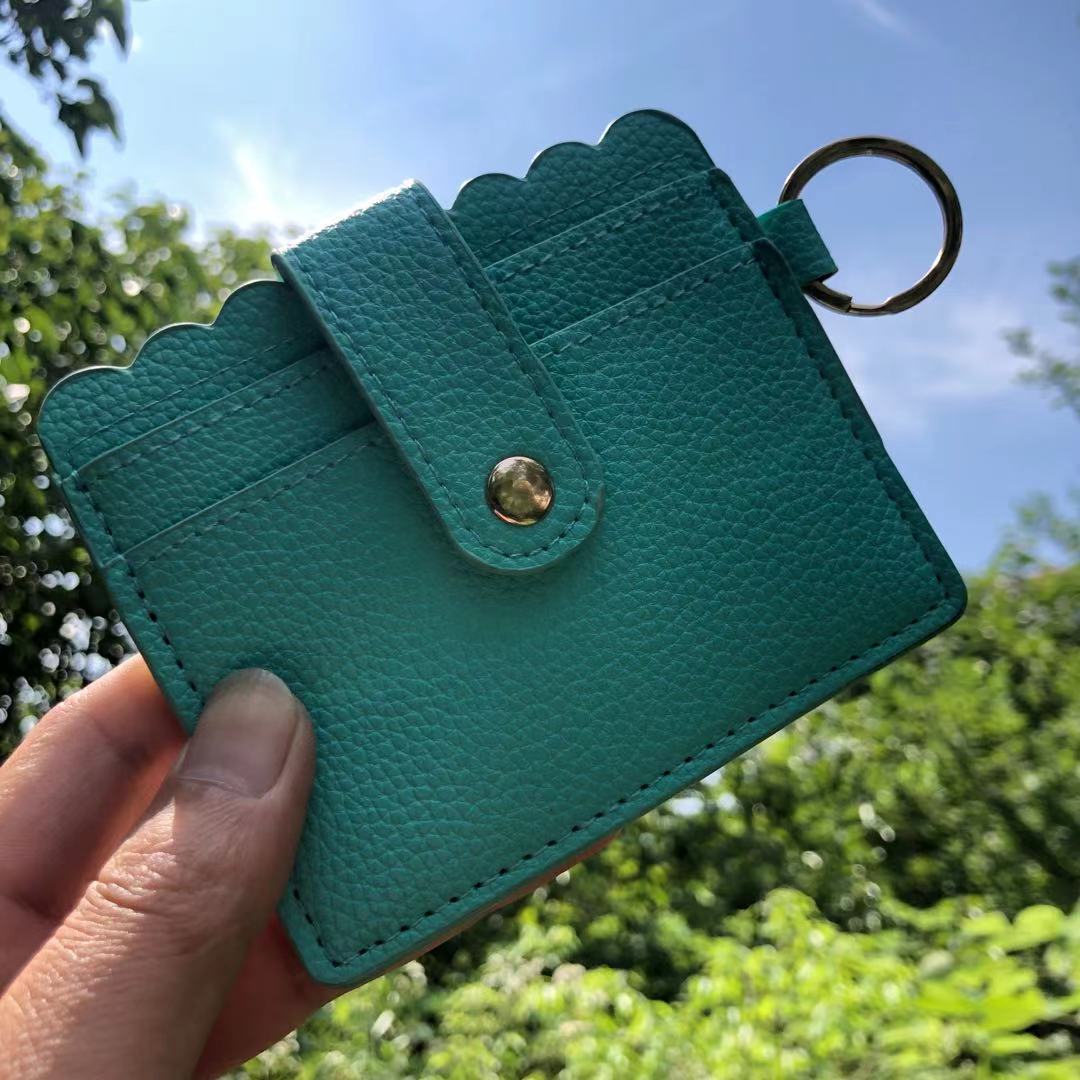 Venta al por mayor Llavero del titular de la tarjeta de la PU