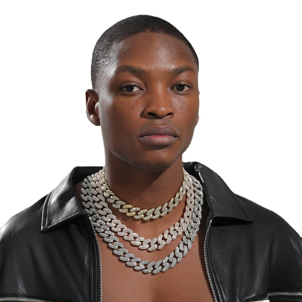 Wholesale Hip Hop 19mm Bold Alloy Necklaces