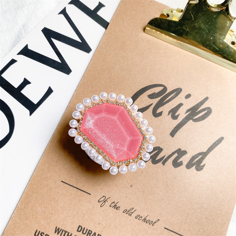 Wholesale Plastic Pearl Air Cushion Mobile Phone Holders