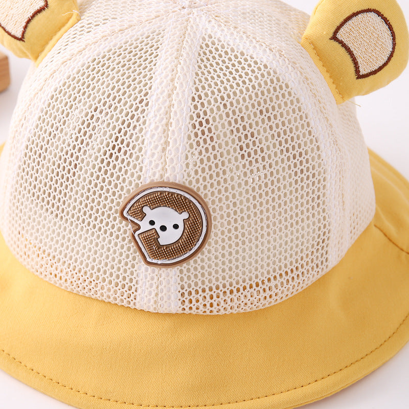 Wholesale Bear Ears Kids Cotton Bucket Hat