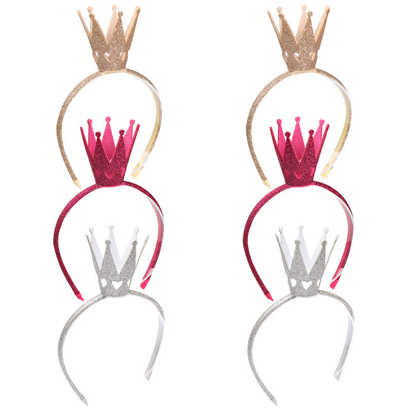 Wholesale Shiny Plum Blossom Star Stereo Crown Children Headband