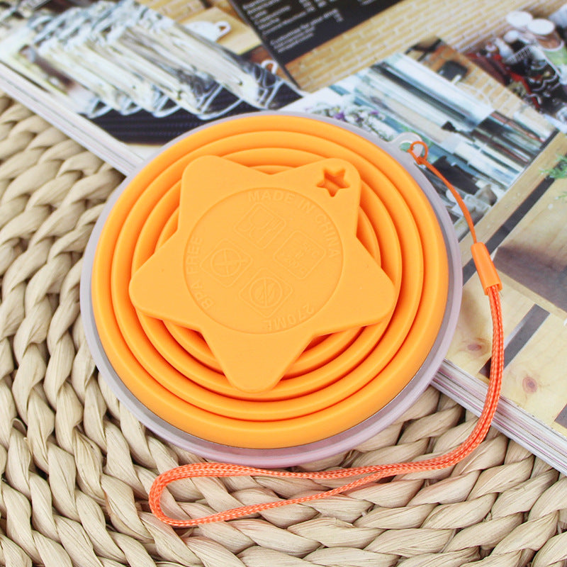 Wholesale Portable Folding Food Grade Silicone Travel Water Cup