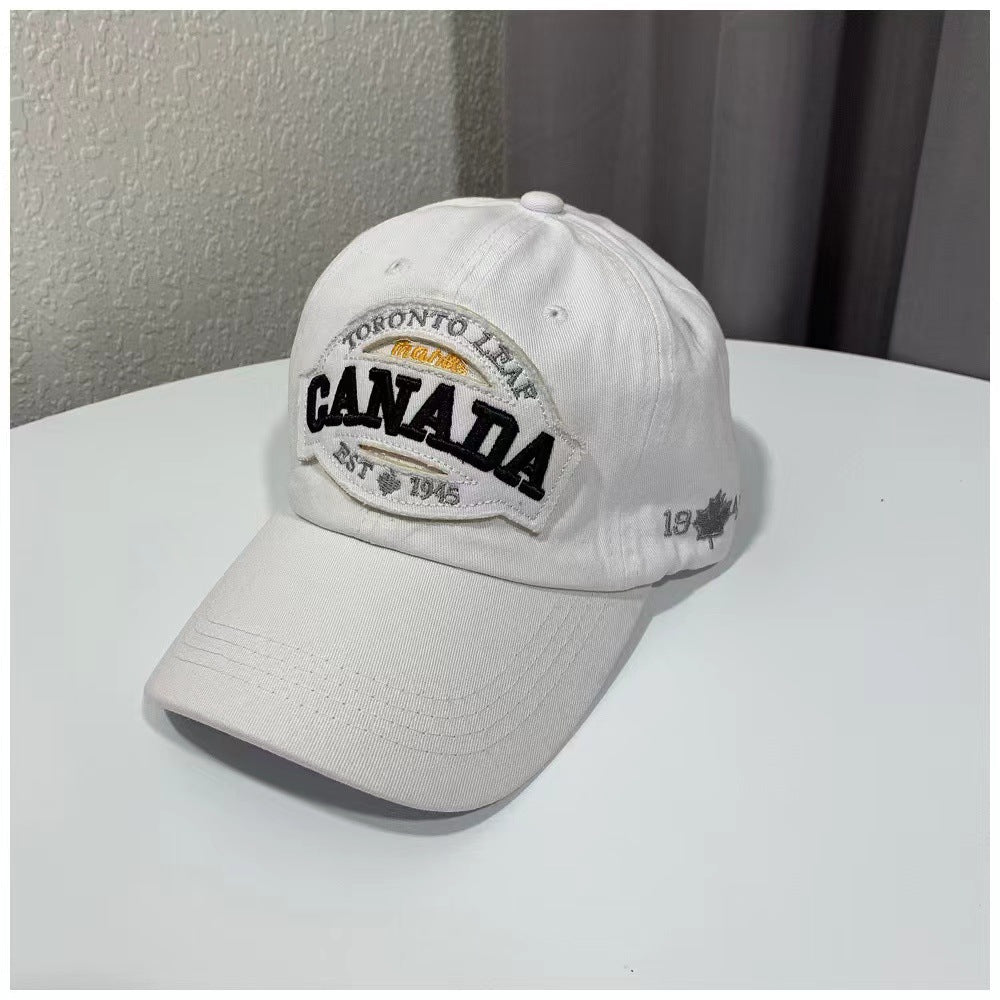 Wholesale Polyester Canada English Embroidery Patch Cap
