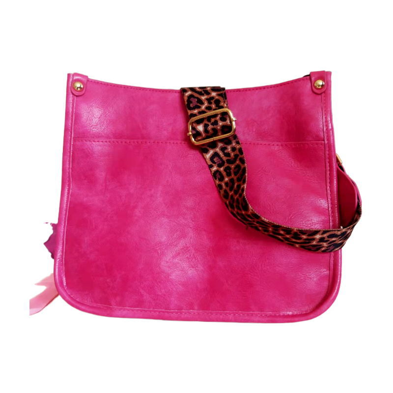 Wholesale Western Style Leopard Pattern Shoulder Strap PU Vintage Tote Bag Single Shoulder Bag Crossbody Bag