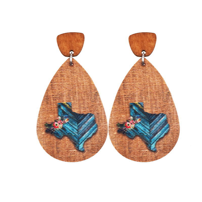 Wholesale Bohemian Western Cowboy Leather Earrings