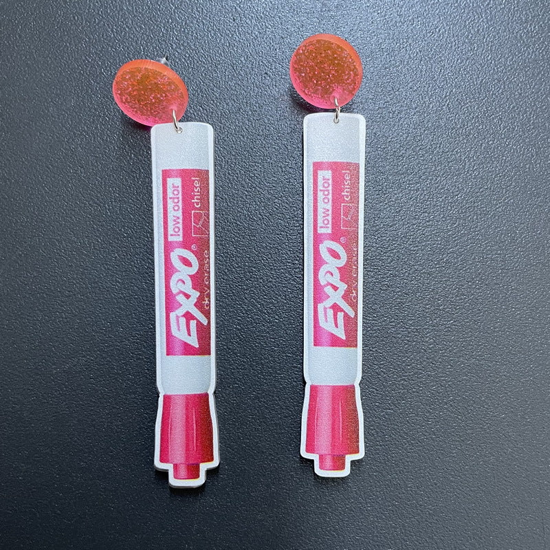 Venta al por mayor Suministros para estudiantes de maestros Pendientes de acrílico