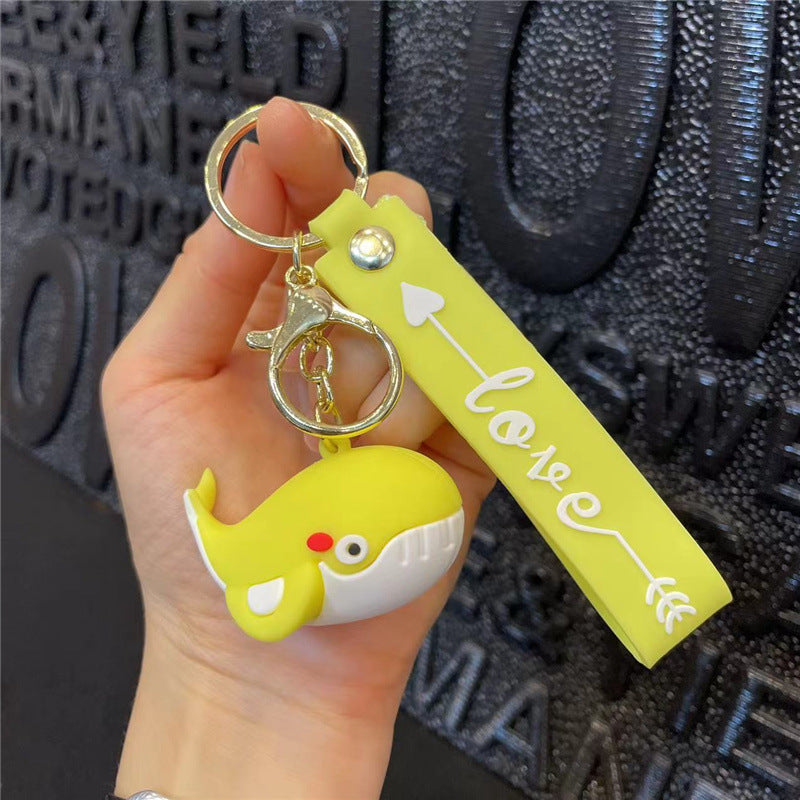 Wholesale Silicone Whale Cute Key Chain