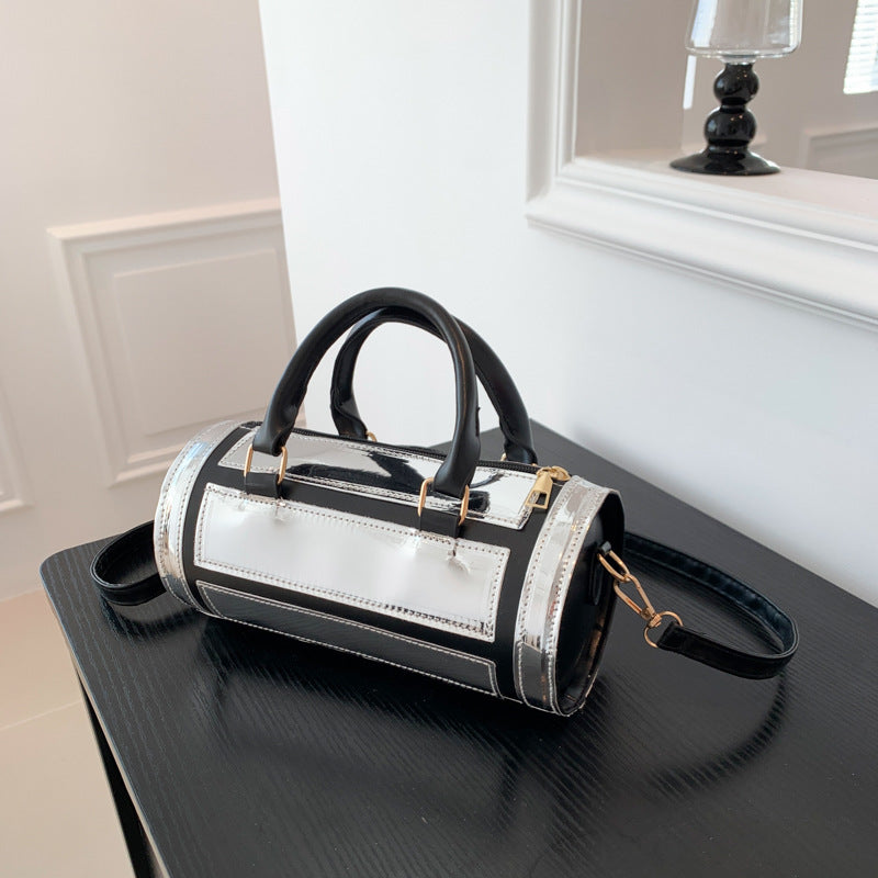 Bolsas de cuerpo de hombro de cilindro de color brillante al por mayor