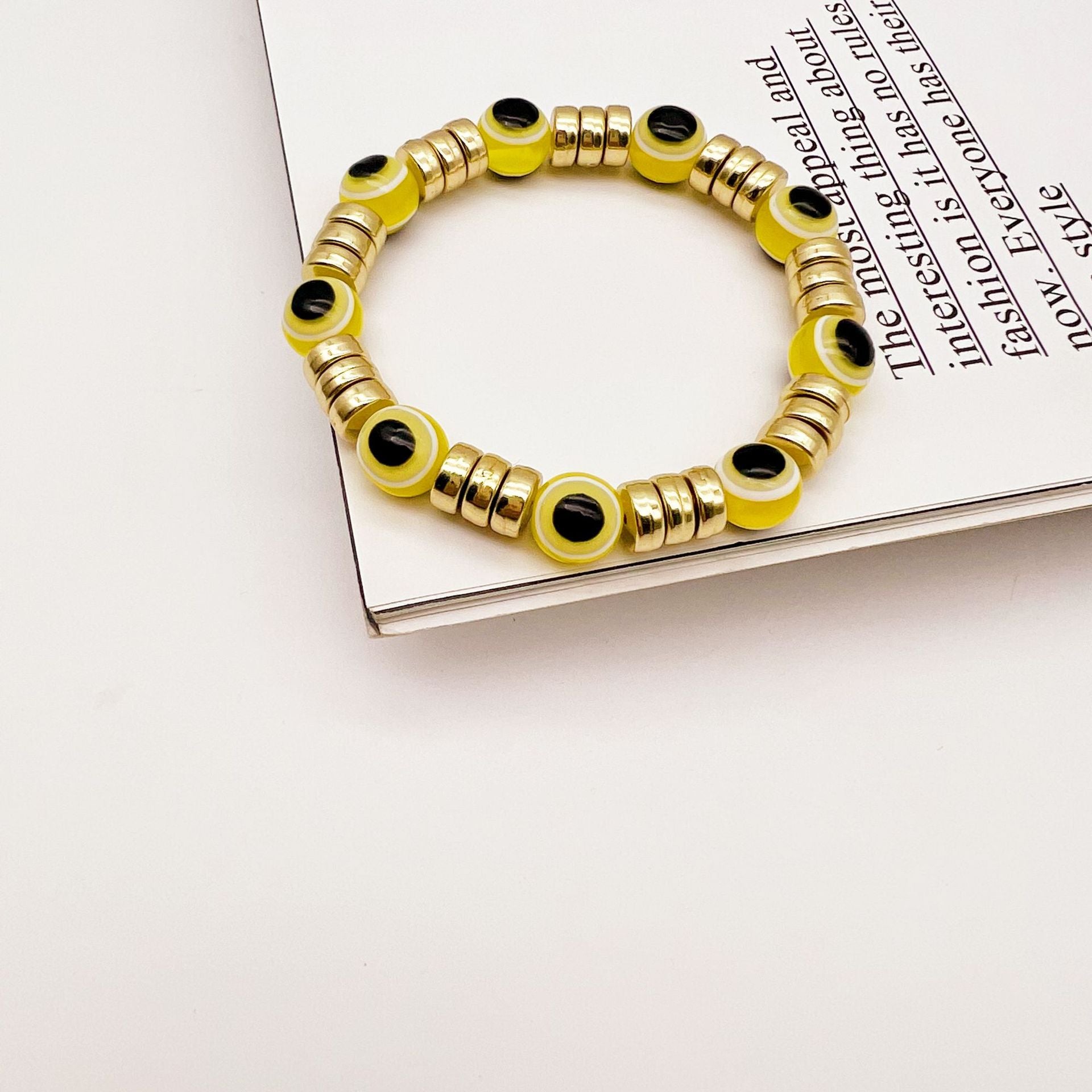 Wholesale Gold Plated Devil Eye Beaded Bracelets