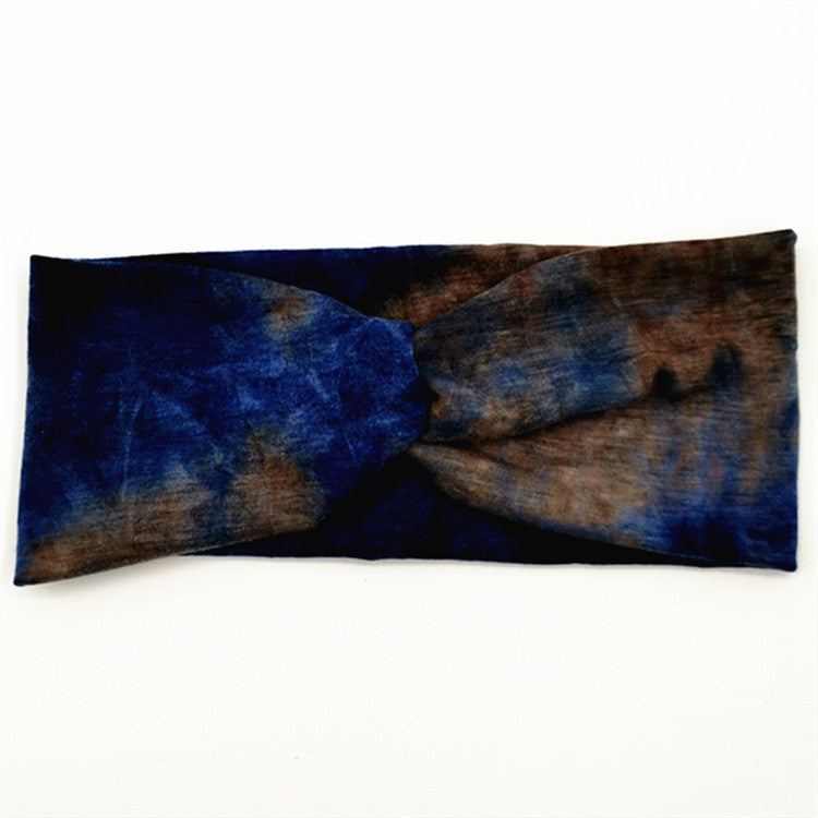 Diadema De Algodón De Tela Tie Dye al por mayor