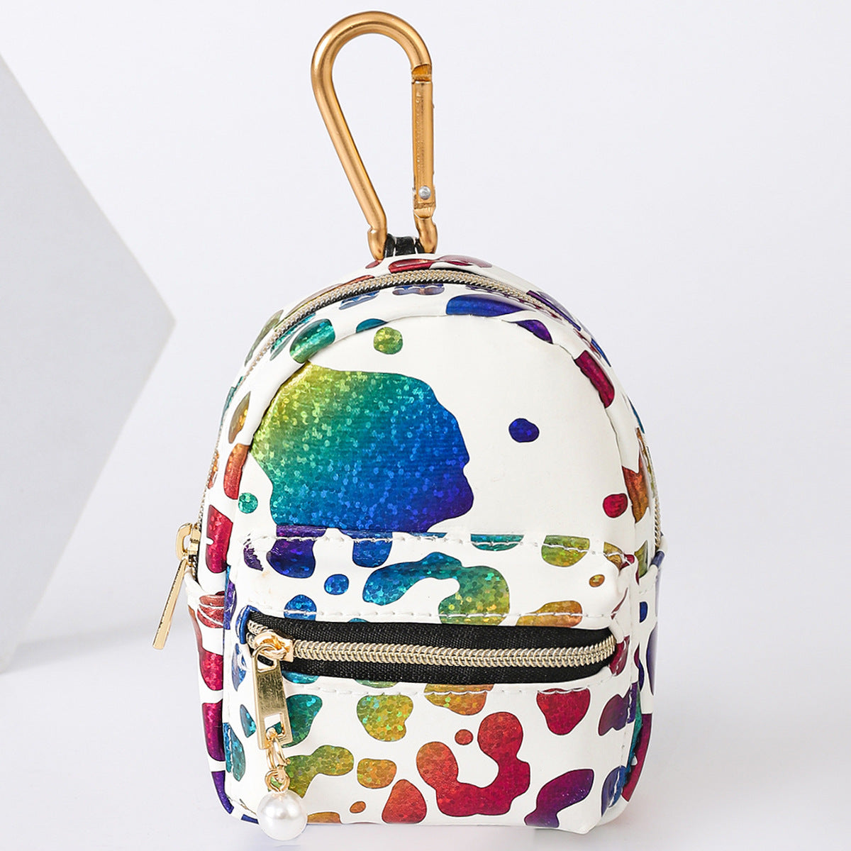 Venta al por mayor Llaveros De Tela De Monedero De Leopardo Manchado