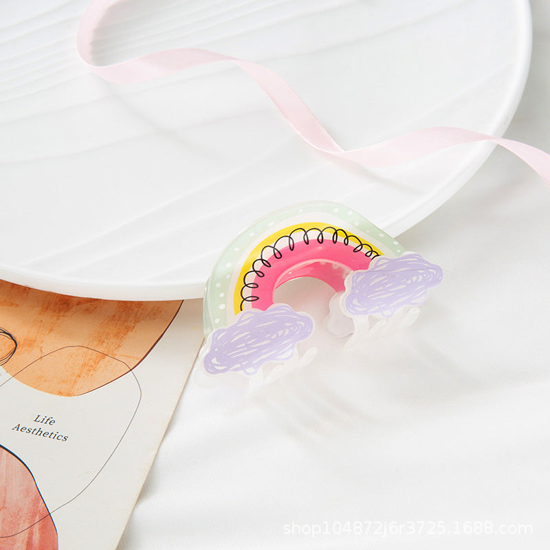 Wholesale Rainbow Acrylic Hair Clips