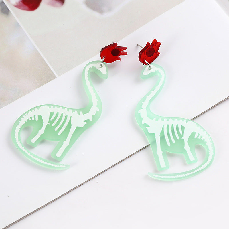 Wholesale Cartoon Dinosaur Acrylic Earrings
