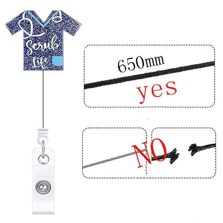 Llavero telescópico acrílico al por mayor del estetoscopio de la enfermera del doctor