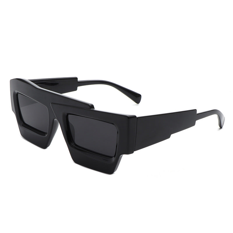 Wholesale PC Large Frame Sunshade Contrast Color Sunglasses