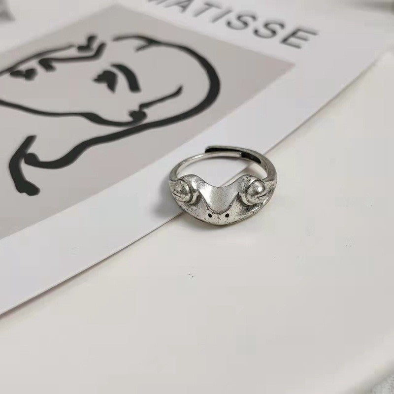 Wholesale Alloy Star Live Mouth Adjustable Ring