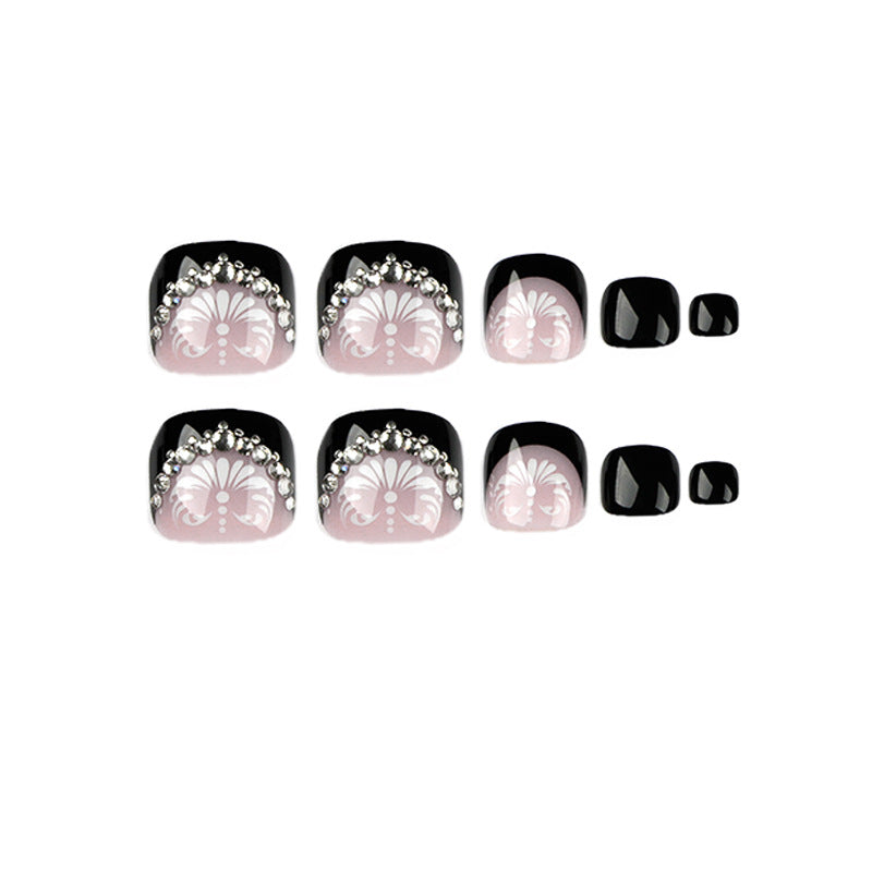 Wholesale Black French Plastic Nail Stickers