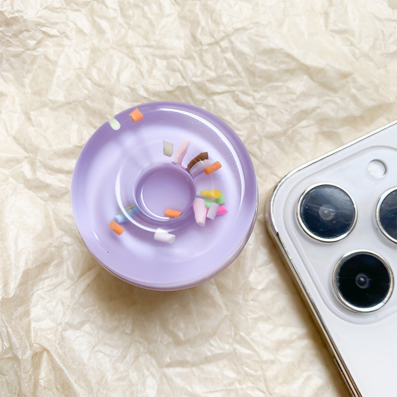 Venta al por mayor soporte de bolsa de aire para teléfono móvil de donuts de resina