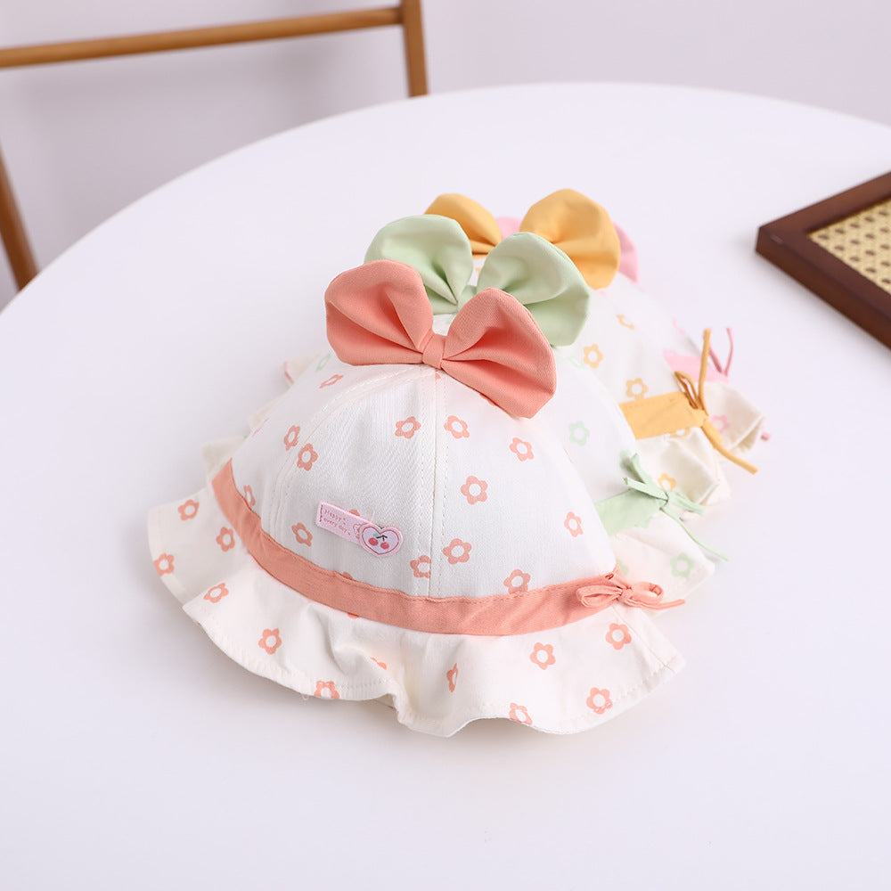 Wholesale Fruit Small Label Cotton Kids Bucket Hat