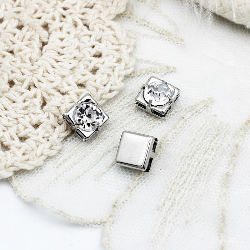 卸売銅 18 k リアルゴールドネックレスイヤリングブレスレット DIY 素材ジュエリー幾何学的な愛のジルコンペンダント