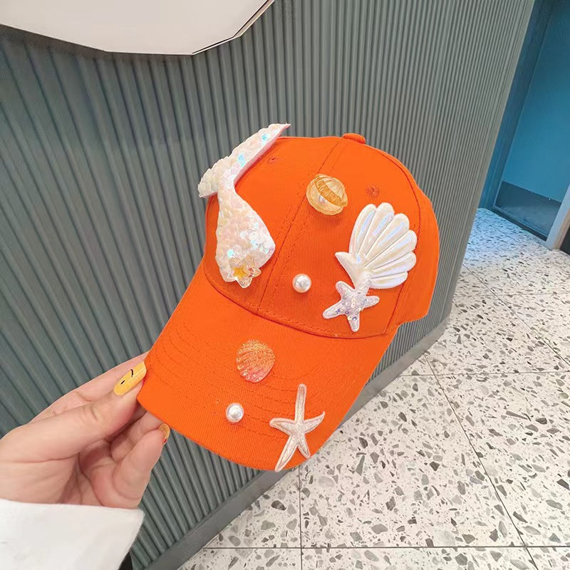 Wholesale Kids Cotton Mermaid Tail Baseball Cap