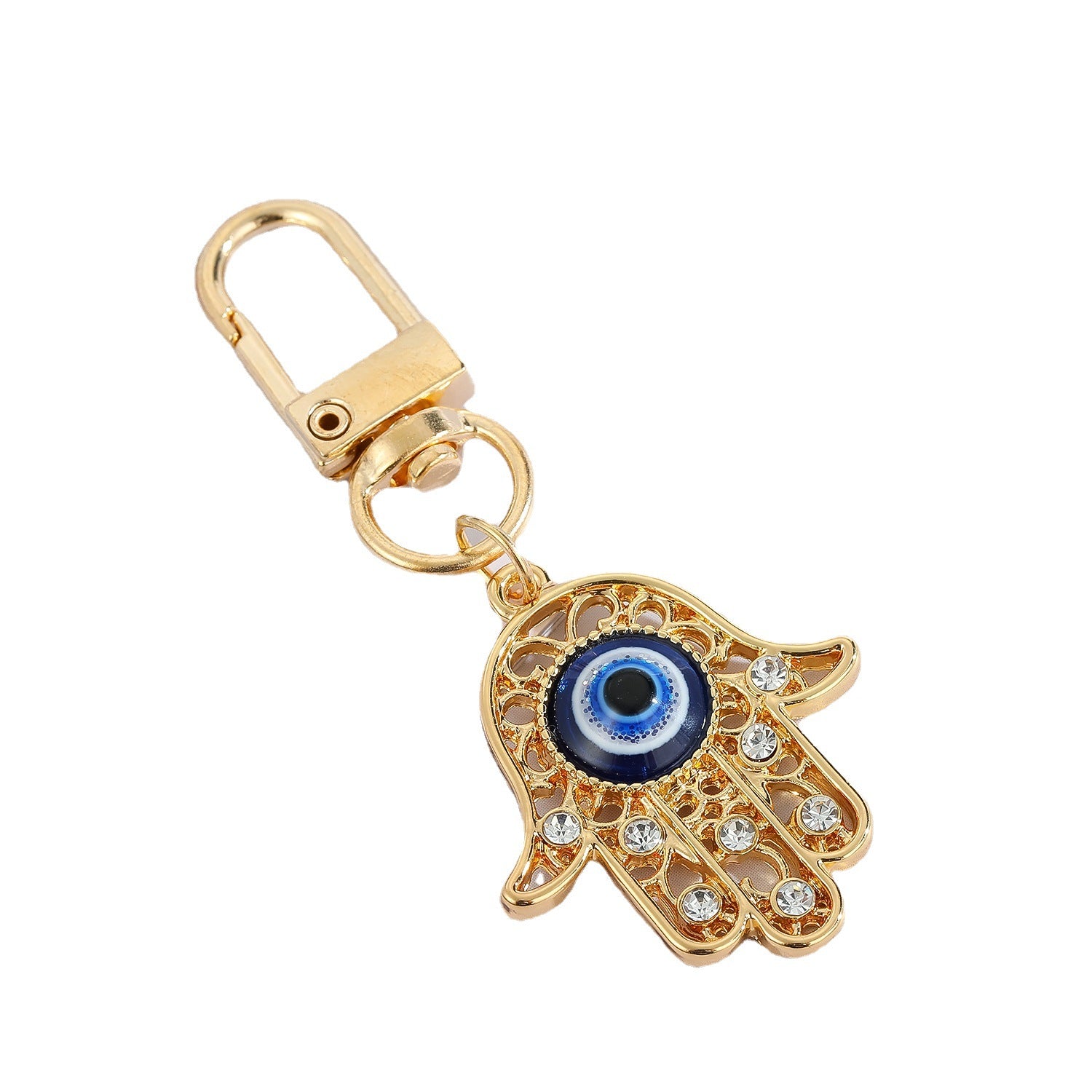 Wholesale 5PCS Devil Eye Oil Drip Keychain