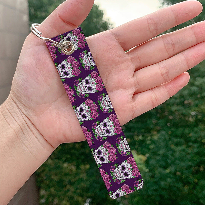 Wholesale Skull PU Keychain Accessories