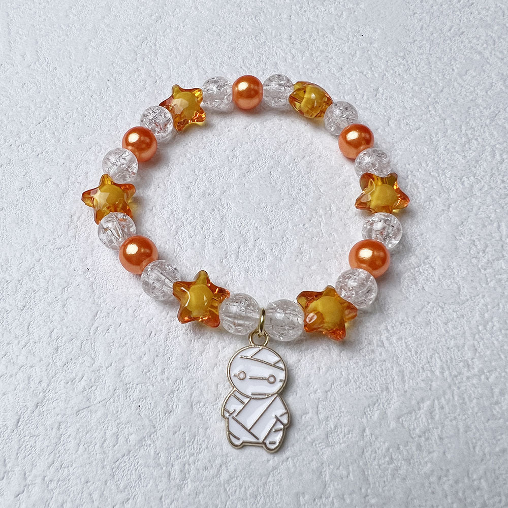 Wholesale Halloween Pumpkin Acrylic Bracelet