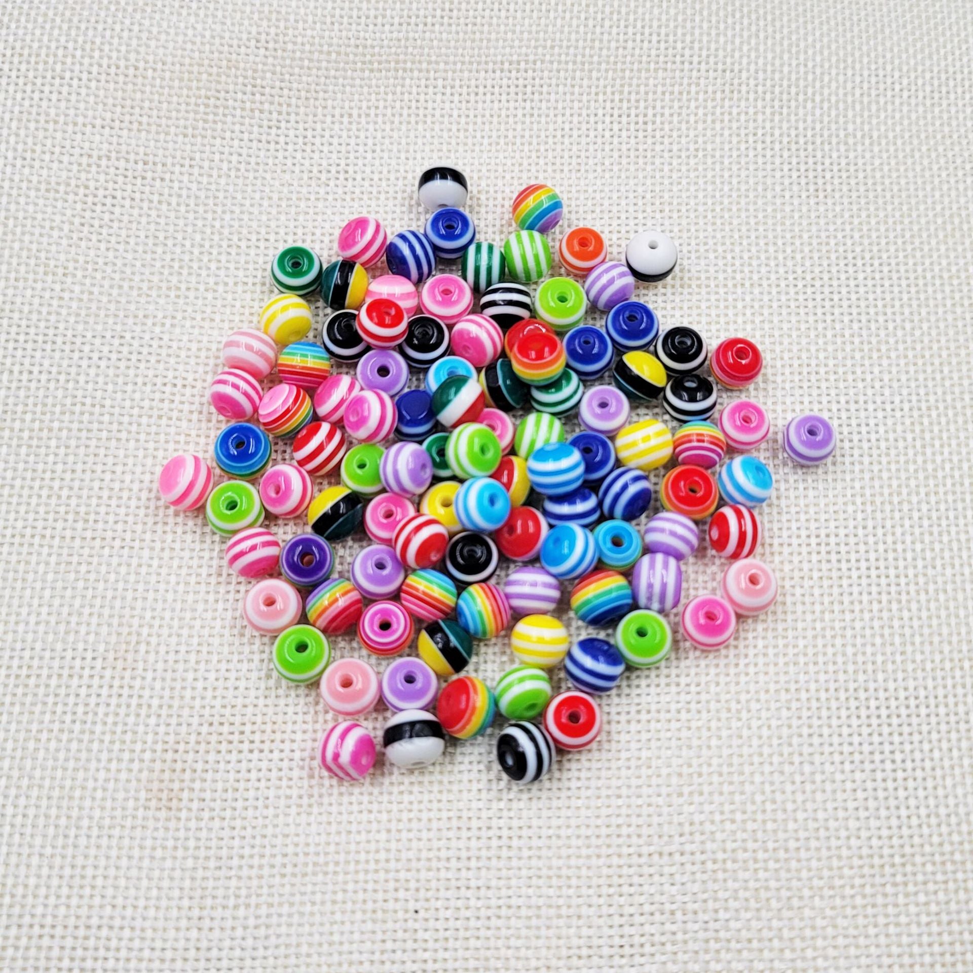 Cuentas de color sólido acrílico de 1000pcs/paquete al por mayor con agujero recto