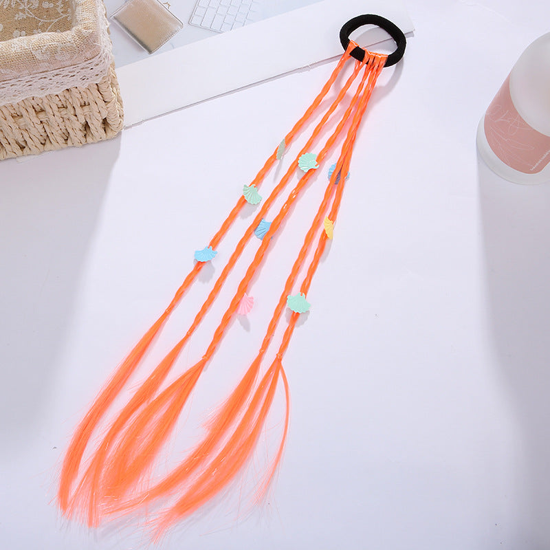 Venta al por mayor Coloridas Pelucas Tela Cabello Scrunchies