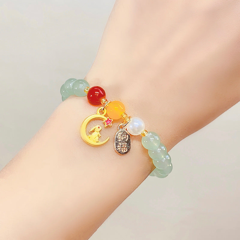 Wholesale Chinese Rabbit Glass Beads Bracelet