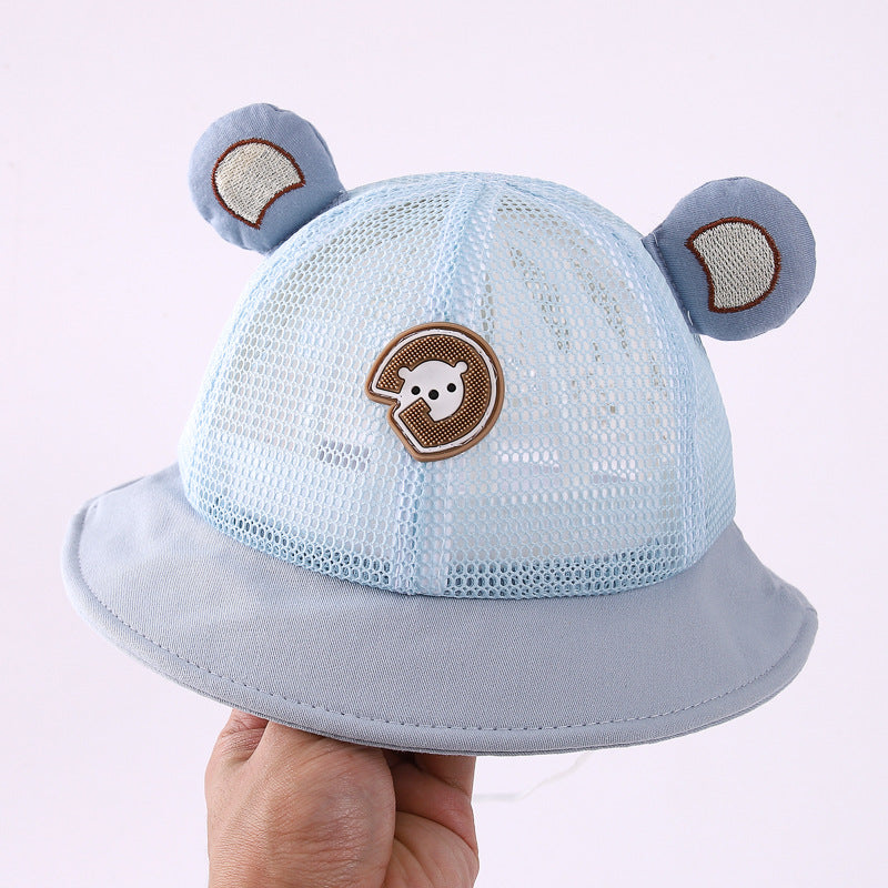 Wholesale Bear Ears Kids Cotton Bucket Hat