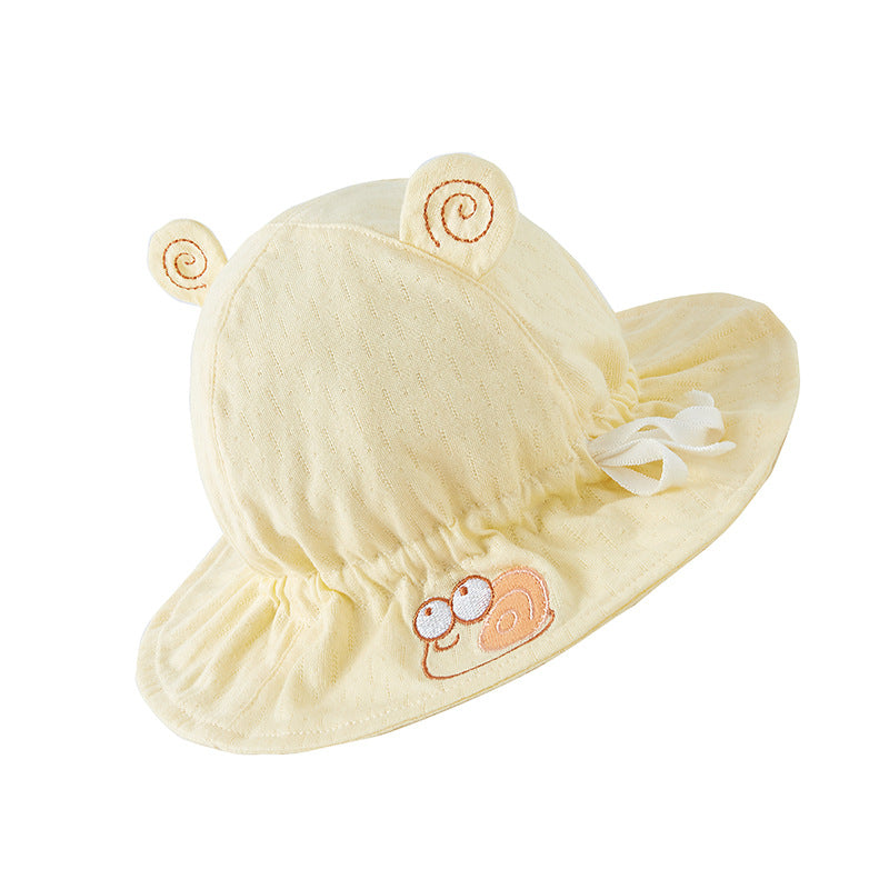 Wholesale Cotton Embroidery Children's Sunshade Fisherman Hat