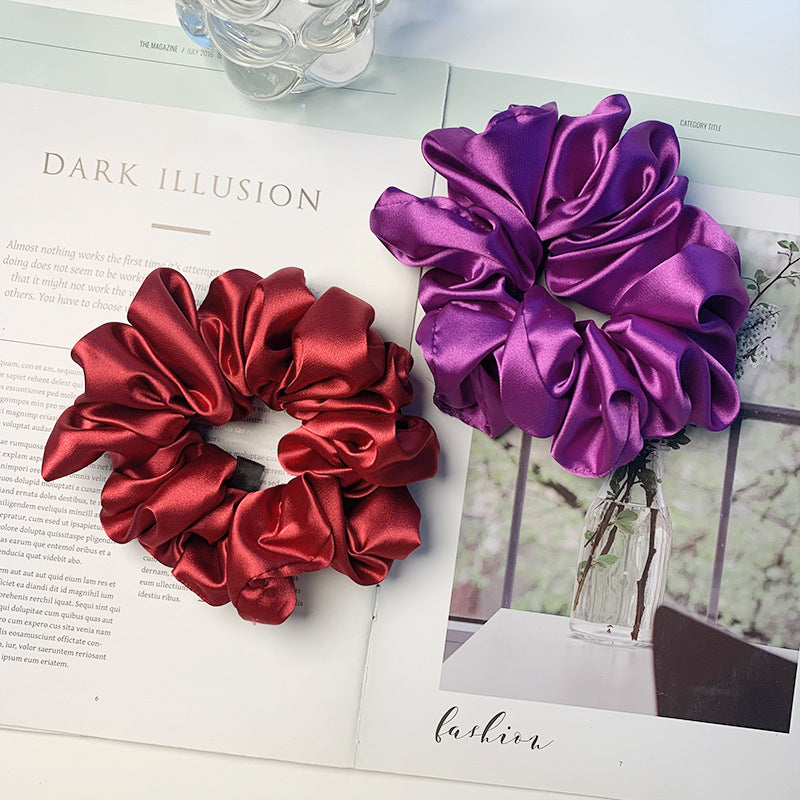 Gomas Para El Cabello Con Volantes De Terciopelo Grande Vintage al por mayor