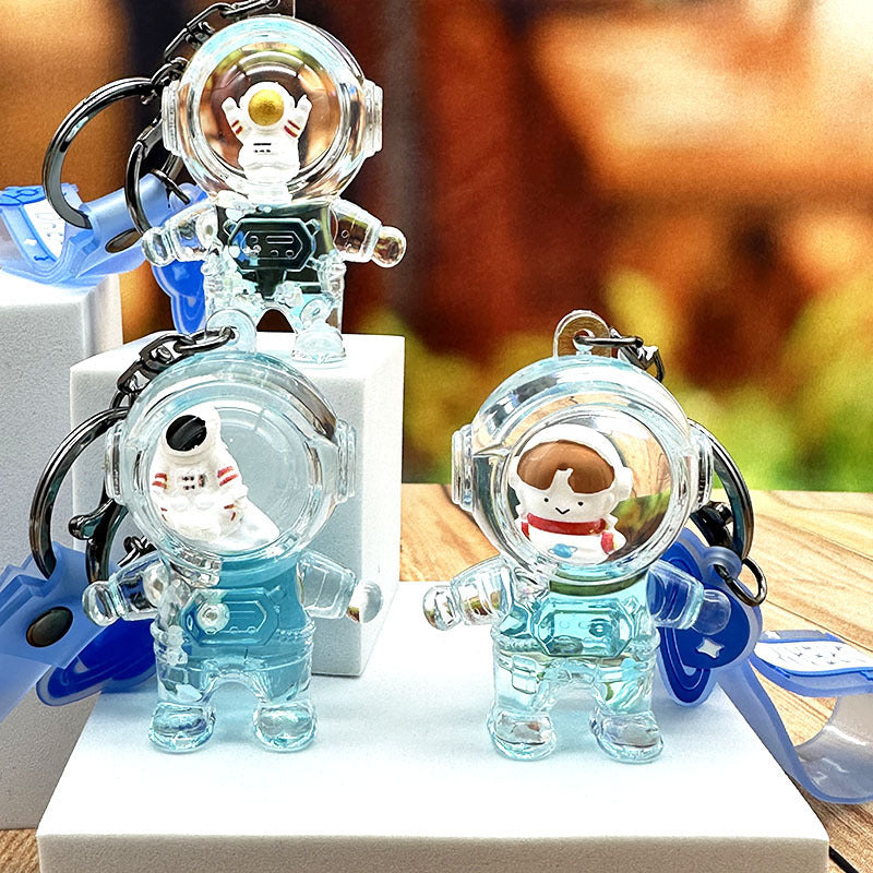Wholesale Astronaut Quicksand Bottles Plastic Keychains