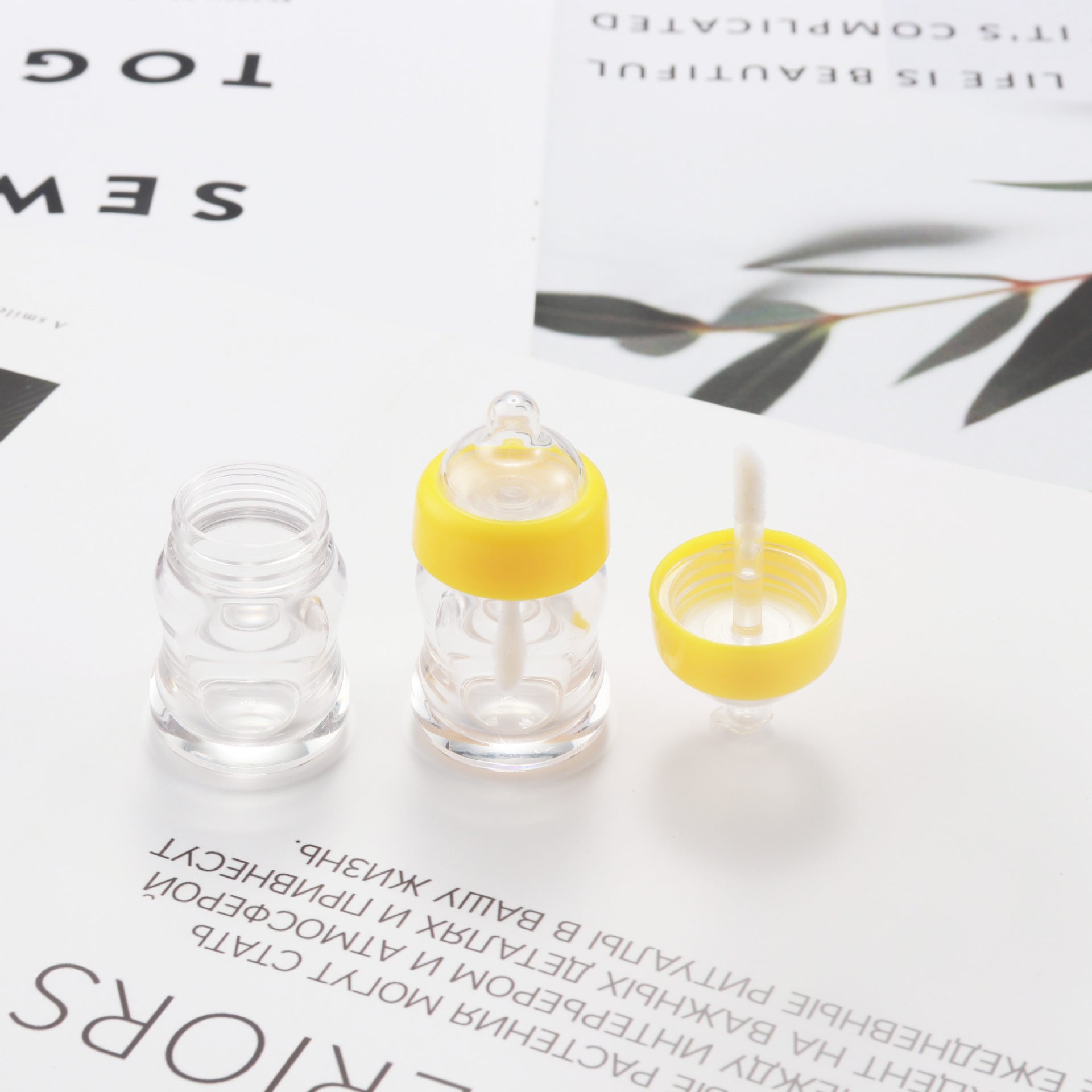 Wholesale Plastic DIY Baby Bottle Lip Gloss Tube