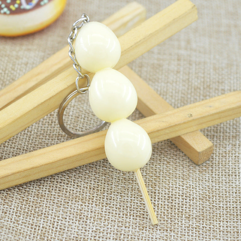 Venta al por mayor Llavero creativo de comida de imitación de silicona