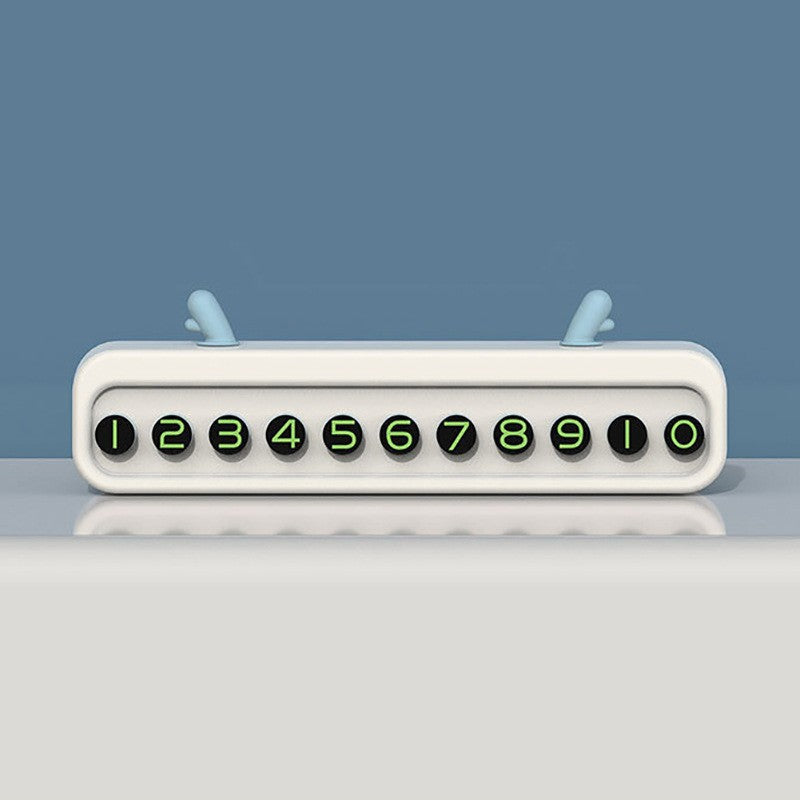 Wholesale Phone Number Plastic Car Ornament Parking Sign