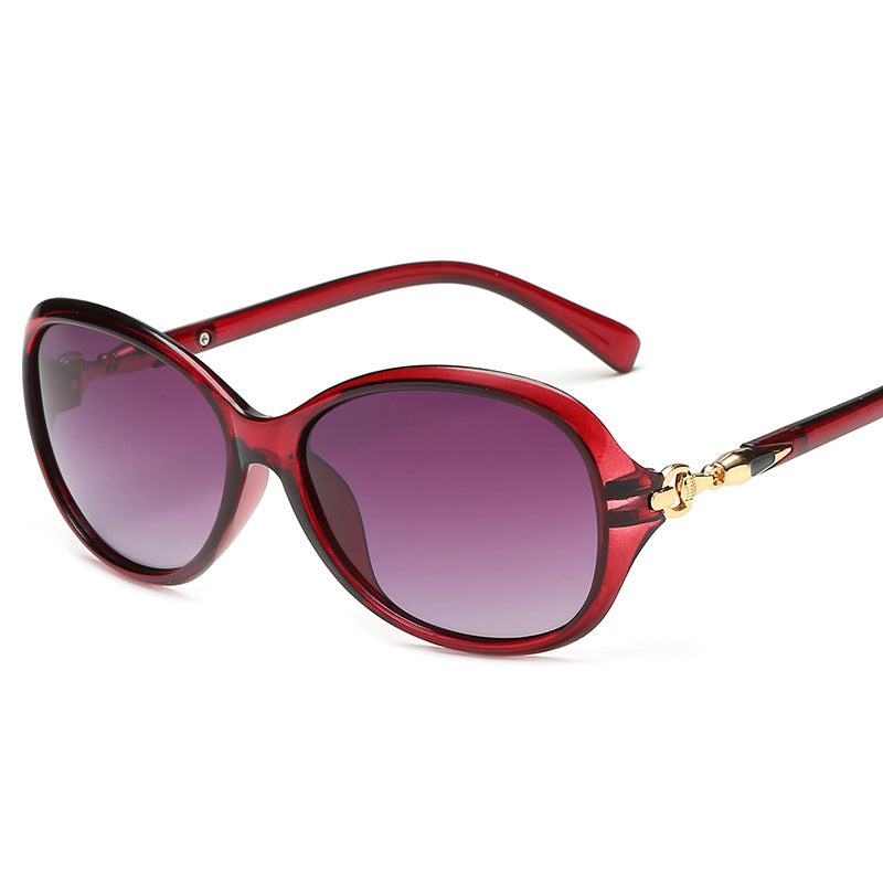 Wholesale Metal Hollow Toad Frame Polarized PC Sunglasses