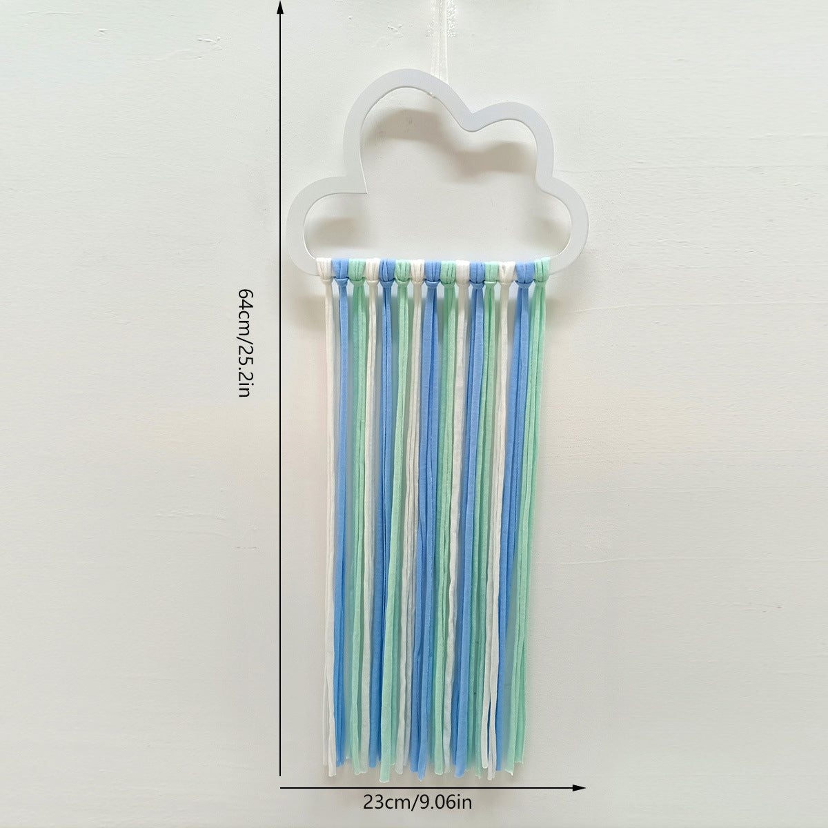 Wholesale Wool Smiley Cloud Rainbow Ornament