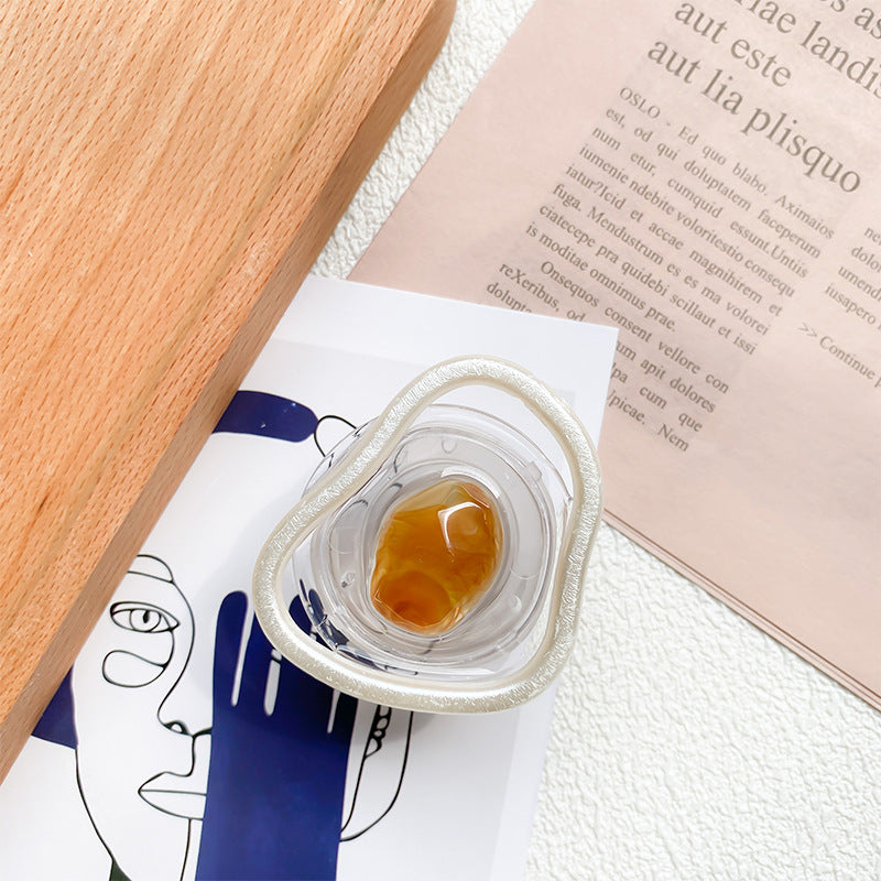 Titular de teléfono móvil de epoxi de mármol perla al por mayor