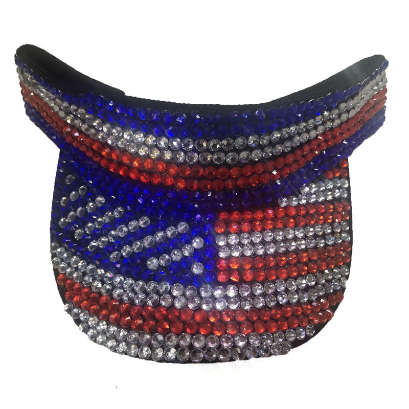 Sombrero de gorro de diamantes de la bandera americana al algodón al por mayor