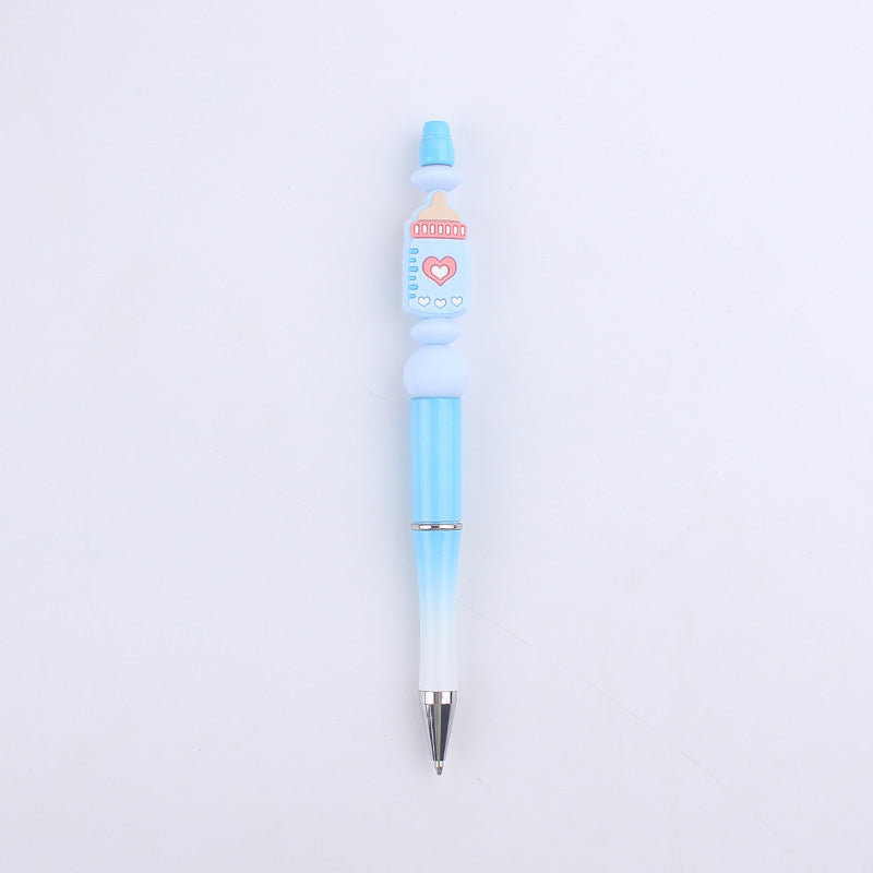Wholesale Cartoon Baby Bottle Silicone DIY Bead Pen