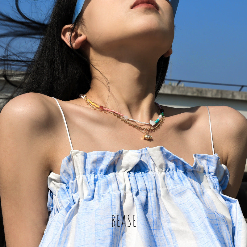 Wholesale Titanium Steel Natural Pearl Necklaces