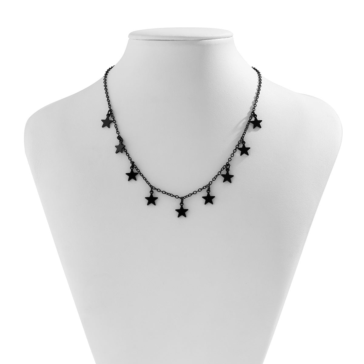 Wholesale Star Tassel Single Layer Disc Alloy Necklaces