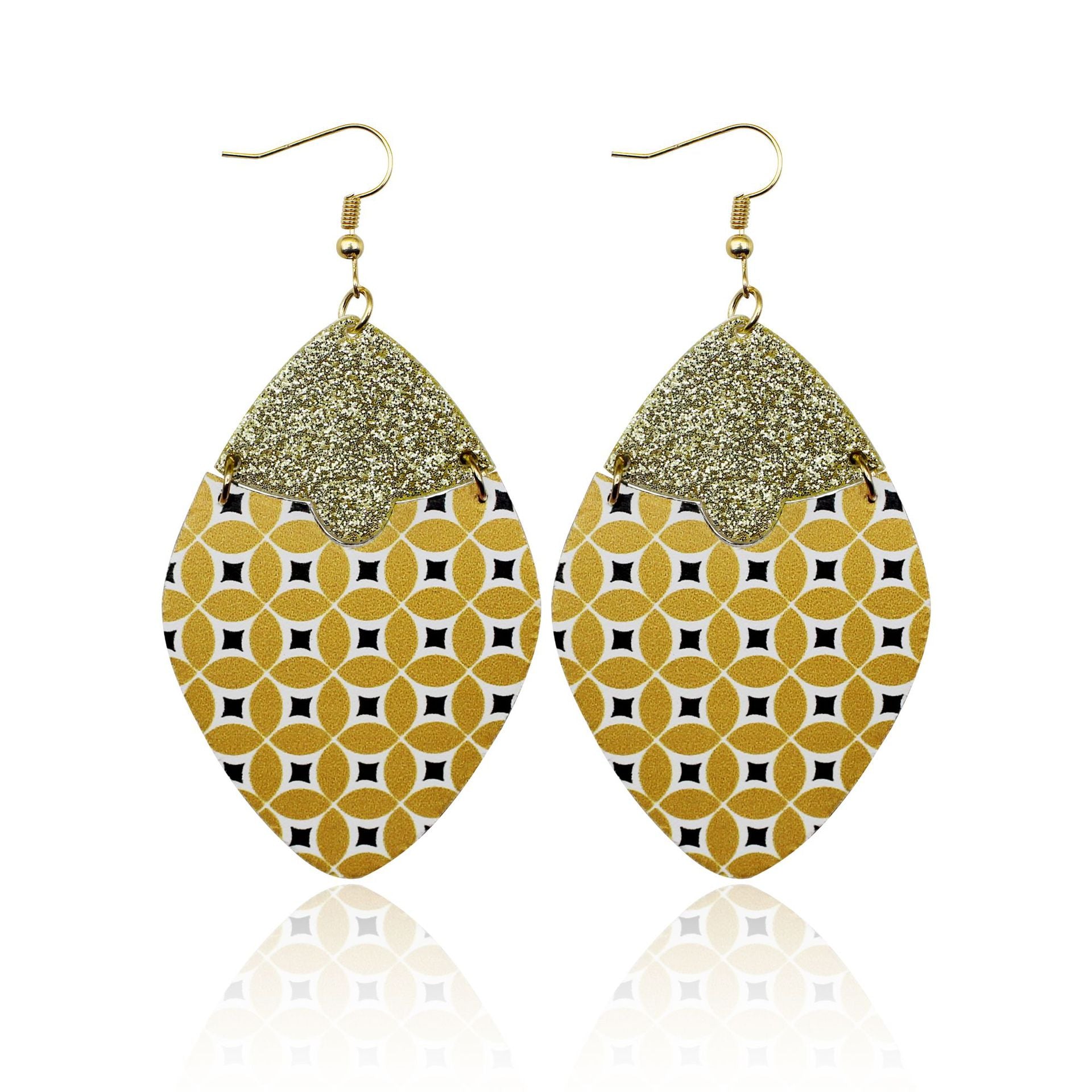 Pendientes De Cuero Tótem Floral Barroco al por mayor