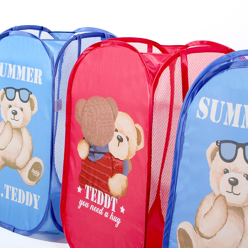 Wholesale Nylon Foldable Dirty Clothes Storage Basket